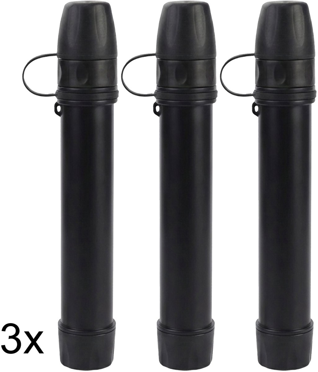 Waterfilter noodpakket - BPA vrij - drinkfles survival noodpakket 3000L - 1.5L per minuut - stroomuitval - drinkwater - zwaartekracht waterfilter - outdoor - 3 stuks