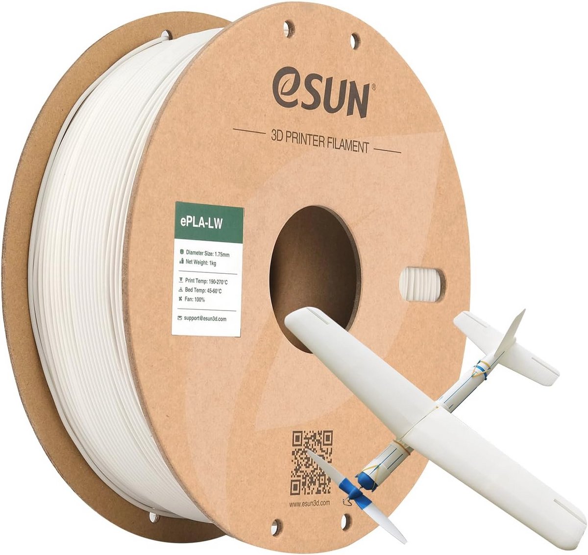 Lichte PLA Filament 1.75mm voor 3D Printers – 1KG Spoel met Hoge Precisie