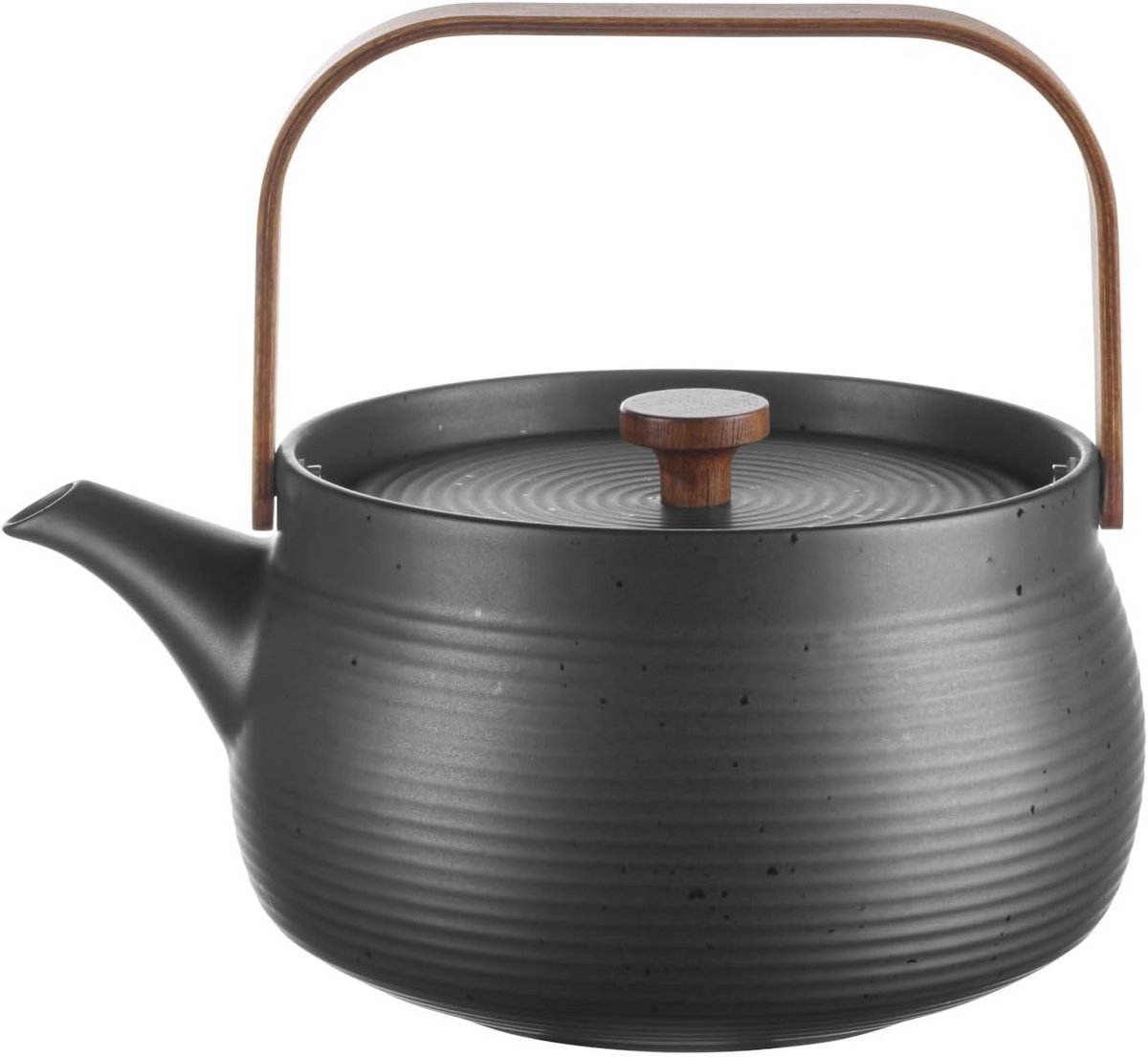theepot met houten handvat groot 22,7 cm