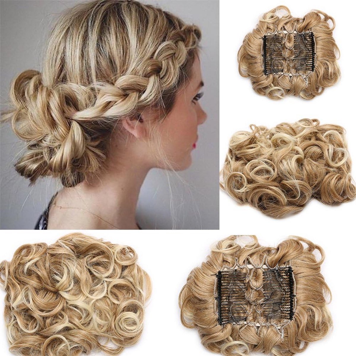 Knot Haarstukje met Clip - Kort, Krullend en Stylish