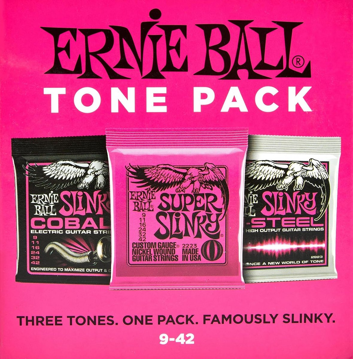 Super Slinky Elektrische Gitaren Snaren Tone Pack - 9-42 Gauge