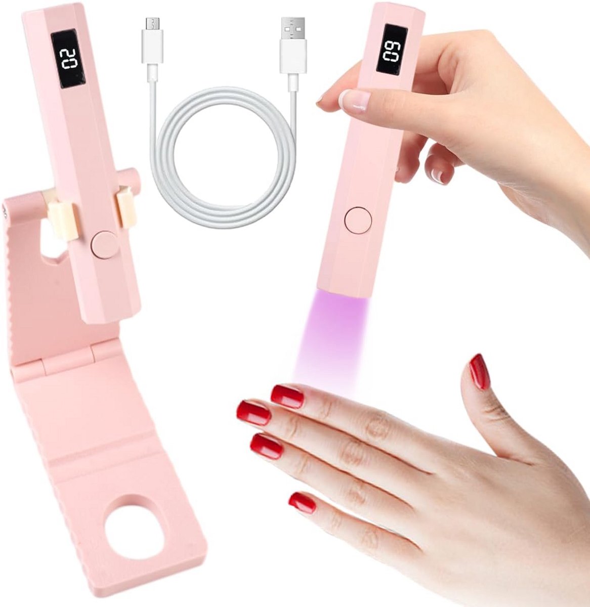 Mini UV-lamp voor gelnagels - Oplaadbare nagellamp voor perfecte nagels