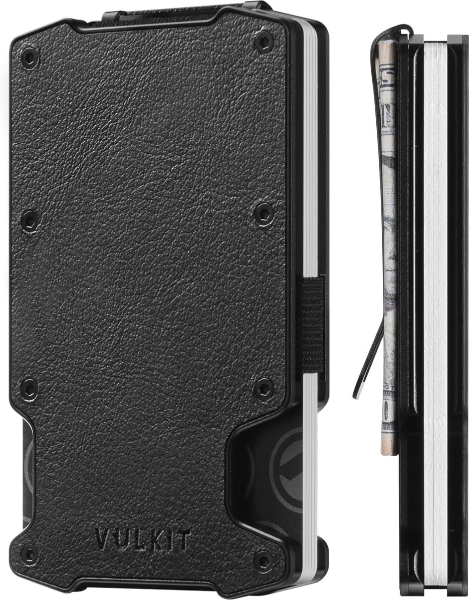 Slanke Minimalistische Aluminium Creditcardhouder met Geldclip en RFID-blokkering
