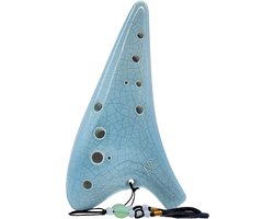 12-Hole Alto Ocarina met Textbook en Beschermtas - Perfect voor Beginners en Professionals