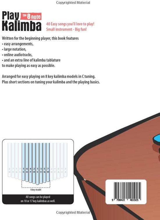 Kalimba Speelboek met 40 Eenvoudige Liedjes voor Beginners — afbeelding 2