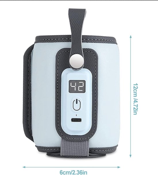 Flessenwarmer onderweg draagbaar - Bottle warmer met USB-verwarming - Snel opwarmen babyvoeding, compact en lichtgewicht voor reis en auto van Merkloos — afbeelding 5