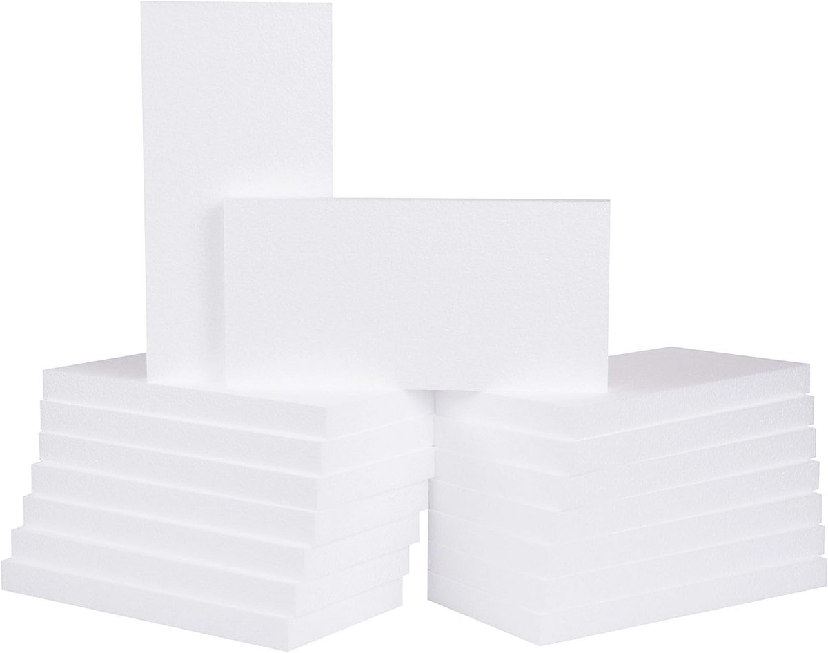 Knutsel- en Modelleren Schuimblokken - 16 Stuks voor Creatieve Projecten en DIY