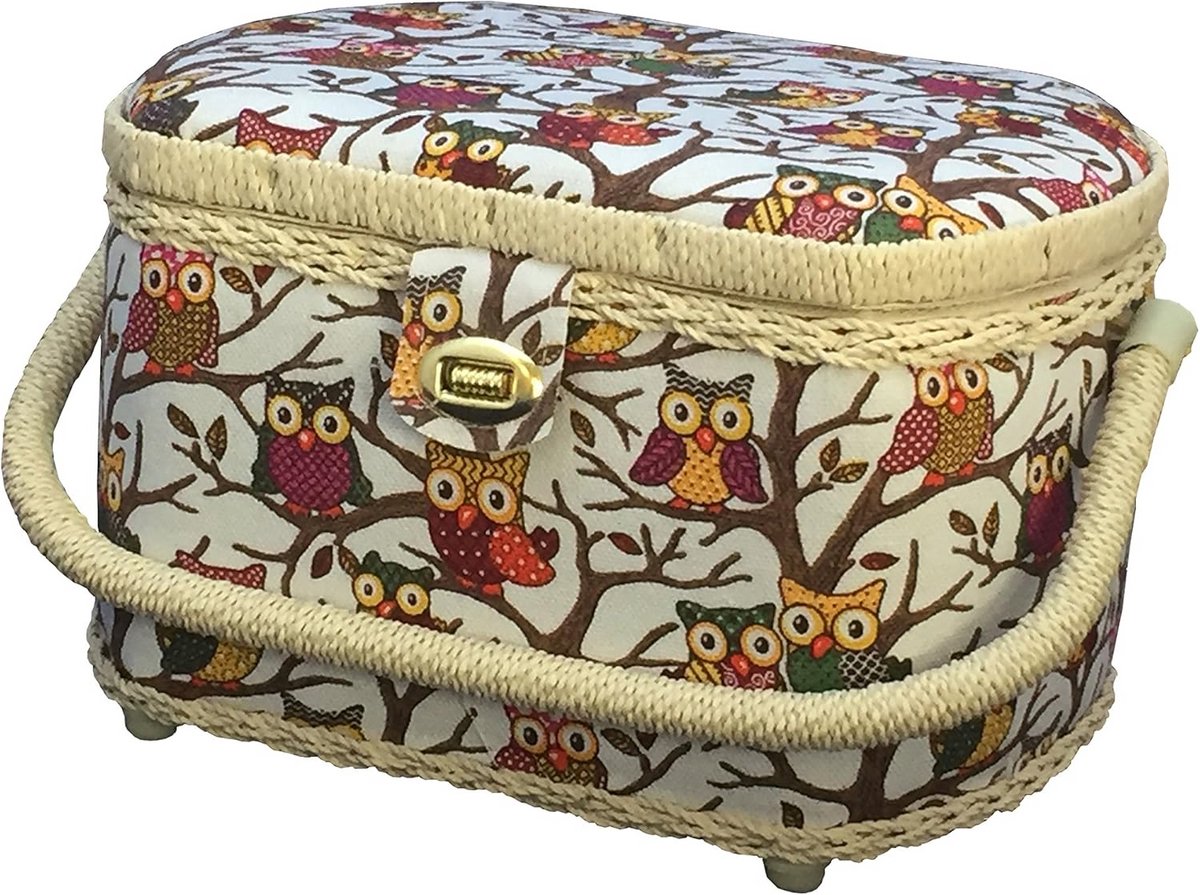 Grote Premium Uil Patroon Naai Mand en 41-Delige Naai Set