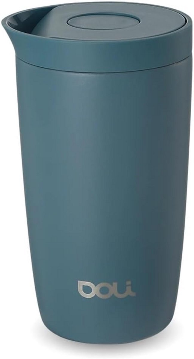 Koffiemok To Go Thermo 340 ml - Houdt Drank Tot 6 Uur Warm, Met Eén Hand Te Bedienen