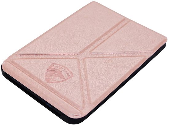 Origami Sleepcover - Hoesje Geschikt voor Kobo Clara Colour- Book Case Hoes Cover - Roze Goud - ereader hoesje - cover van Merkloos — afbeelding 3