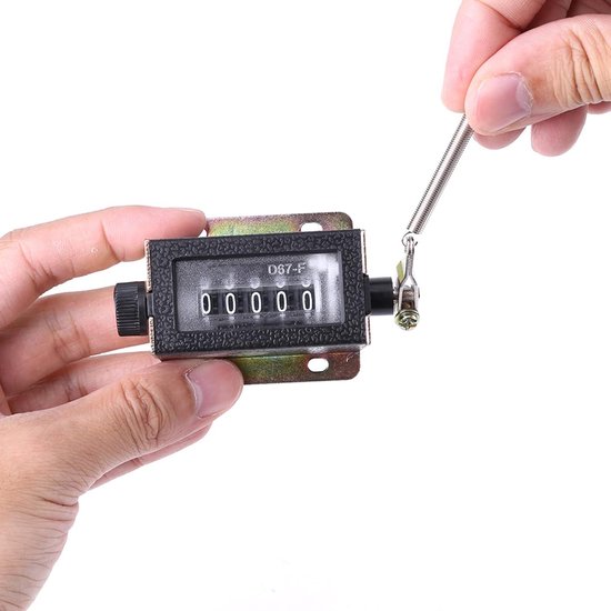 Handteller van metaal zonder batterij - Mechanische stappenteller slagteller - 1 stuk handteller klikker van Merkloos — afbeelding 2