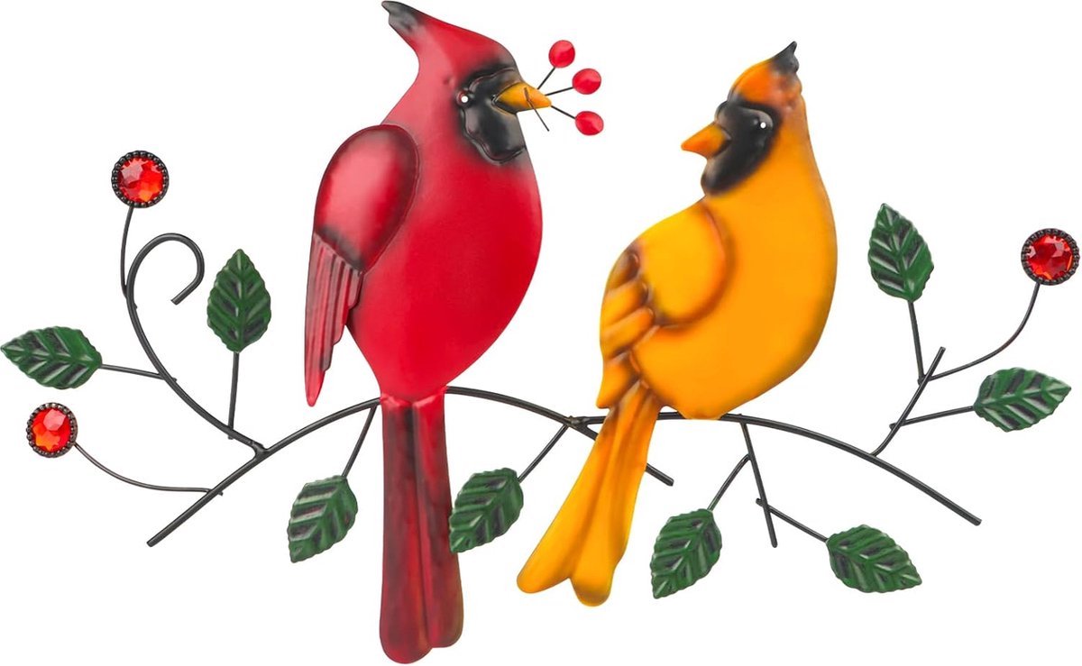Stunq® Stijlvolle Metalen Vogel Wanddecoratie