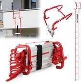 Brandvluchtladder met haak Draagvermogen 450 kg, Telescopische ladder 4,5 m Aluminium, Opvouwbaar, Uitschuifbaar, Multifunctioneel