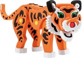 3D puzzel tijger junior 31,5 cm foam oranje 121 delig