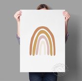 Rust Rainbow Regenboog Art Print Minimal Poster 20x25cm No Frame A