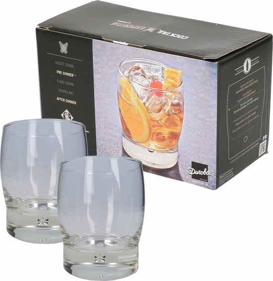 4x Luxe cocktailglazen/drinkglazen - 350 ml - 2-delig - cocktailglas