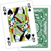 speelkaarten met bloemenpatroon Poker karton groen