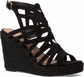 Tamaris Dames Sandaaltje 1-1-28364-26 007 zwart normal Maat: 36 EU