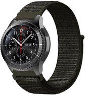 Shop4 - Bandje voor Samsung Galaxy Watch4 40/ 44mm - Nylon Donker Groen