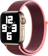 Nylon sport loop band - pruim - Geschikt voor Apple Watch