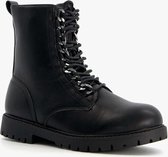 Blue Box meisjes veterboots - Zwart - Maat 28