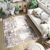 Tapiso Fiesta Vloerkleed Beige Laagpolig Woonkamer Maat- 60x110