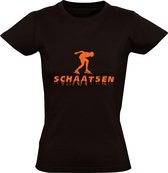 Schaatsen Dames | wintersport | t-shirt