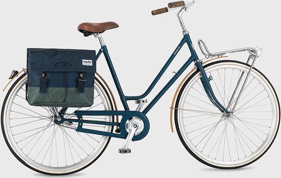 Gerecyclede dubbele fietstas Urban Proof 40 liter - blauw/groen van Urban Proof — afbeelding 5