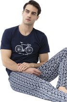 Mey T-Shirt Korte Mouw Raseborg Heren 30023 - Blauw 668 yacht blue Heren - XL