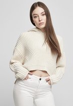 Urban Classics Crop Hoodie -L- Oversized Creme