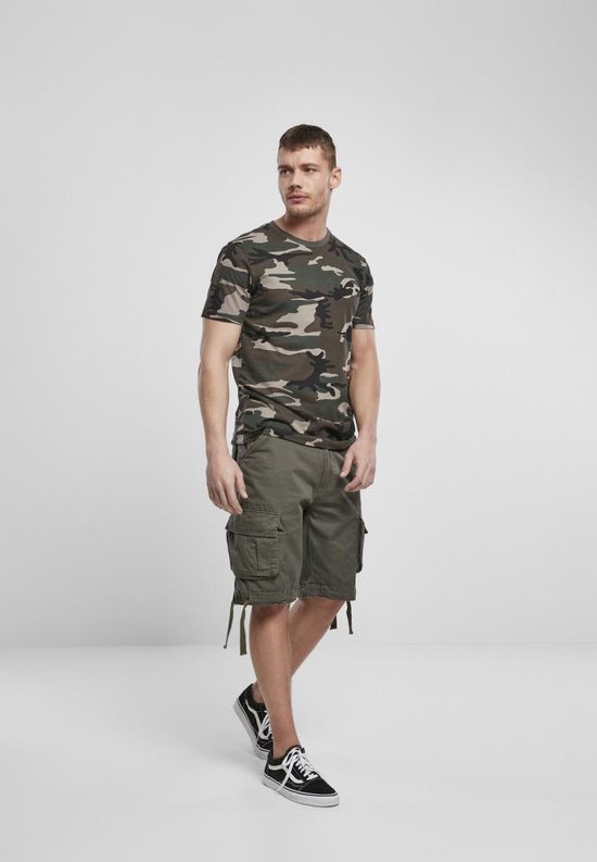 Brandit Premium Heren T-shirt - woodland - 7XL