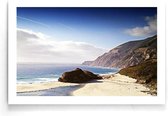 Walljar - California Coastline - Muurdecoratie - Poster