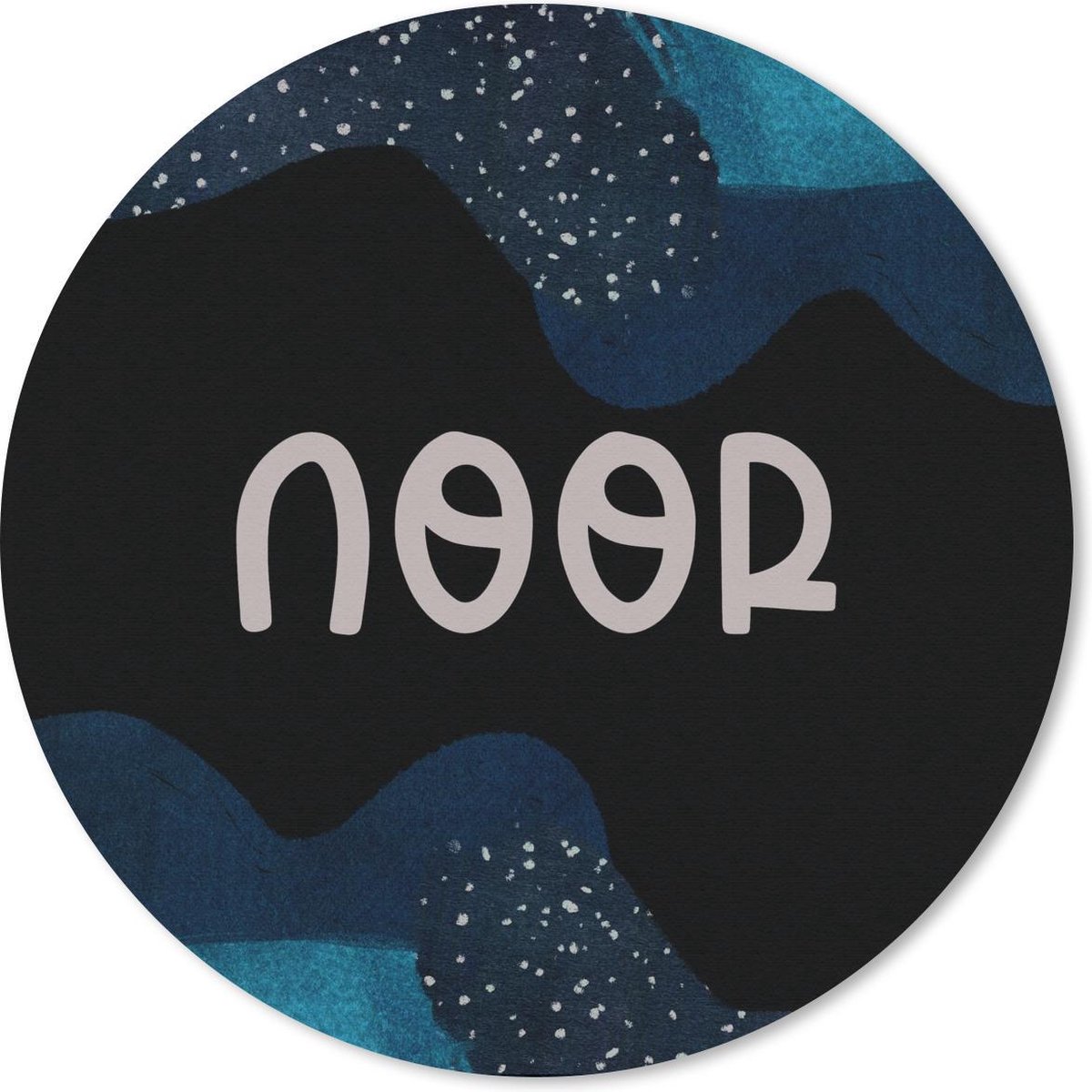 Muismat rond 40x40 cm - Mousepad Noor - Pastel - Meisje - Ronde muismatten