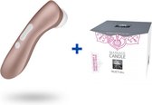 Satisfyer Pro 2 - Clitorisstimulator + Luxe Massagekaars - Framboos Vanille