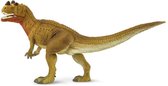 dinosaurus Ceratosaurus junior 19 cm rubber bruin/wit