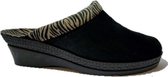 Rohde -Dames -  zwart - pantoffels - maat 37
