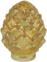 lotus Valere 8 leds 14 x 18 cm glas goud
