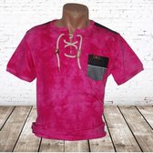 T-shirt Violento veter roze -Violento-L-t-shirts heren