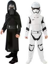 kostuums Star Wars - Kylo Ren en Stormtrooper maat 140
