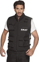 verkleedpak Swat-officier heren zwart maat L/XL