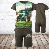 Jongens kleding set trekker groen 770 -s&C-134/140-Complete sets