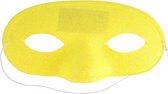 glittermasker rond geel unisex 17 cm