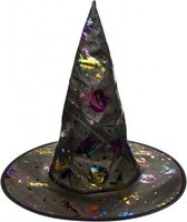 heksenhoed meisjes zwart-multicolor