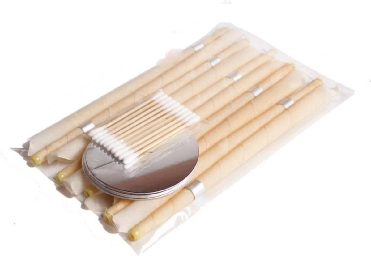 Goedkoopste 10 Oor Kaarsen | Ear Wax Cleaner | Ear Candle | Natuurlijke Bijenwas | Oor reiniger | Biologisch | Oorsmeer Vrij | Natuurlijke Verzorging