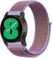 Strap-it Samsung Galaxy Watch 4 - 44mm nylon band - lila