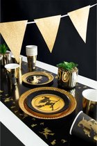 tafelloper Golden Witch 40 x 180 cm papier goud/zwart