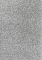 Modern laagpolig vloerkleed Nizza - lichtgrijs - 240x340 cm