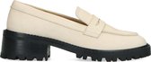 Sacha - Dames - Latte leren loafers - Maat 36