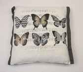 Madison sierkussen 50x50 cm Butterfly taupe