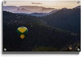Walljar - Zwevend Luchtballon - Muurdecoratie - Plexiglas schilderij